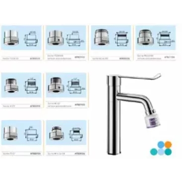 Filtre légionelle pour robinet à jet droit - 2 mois