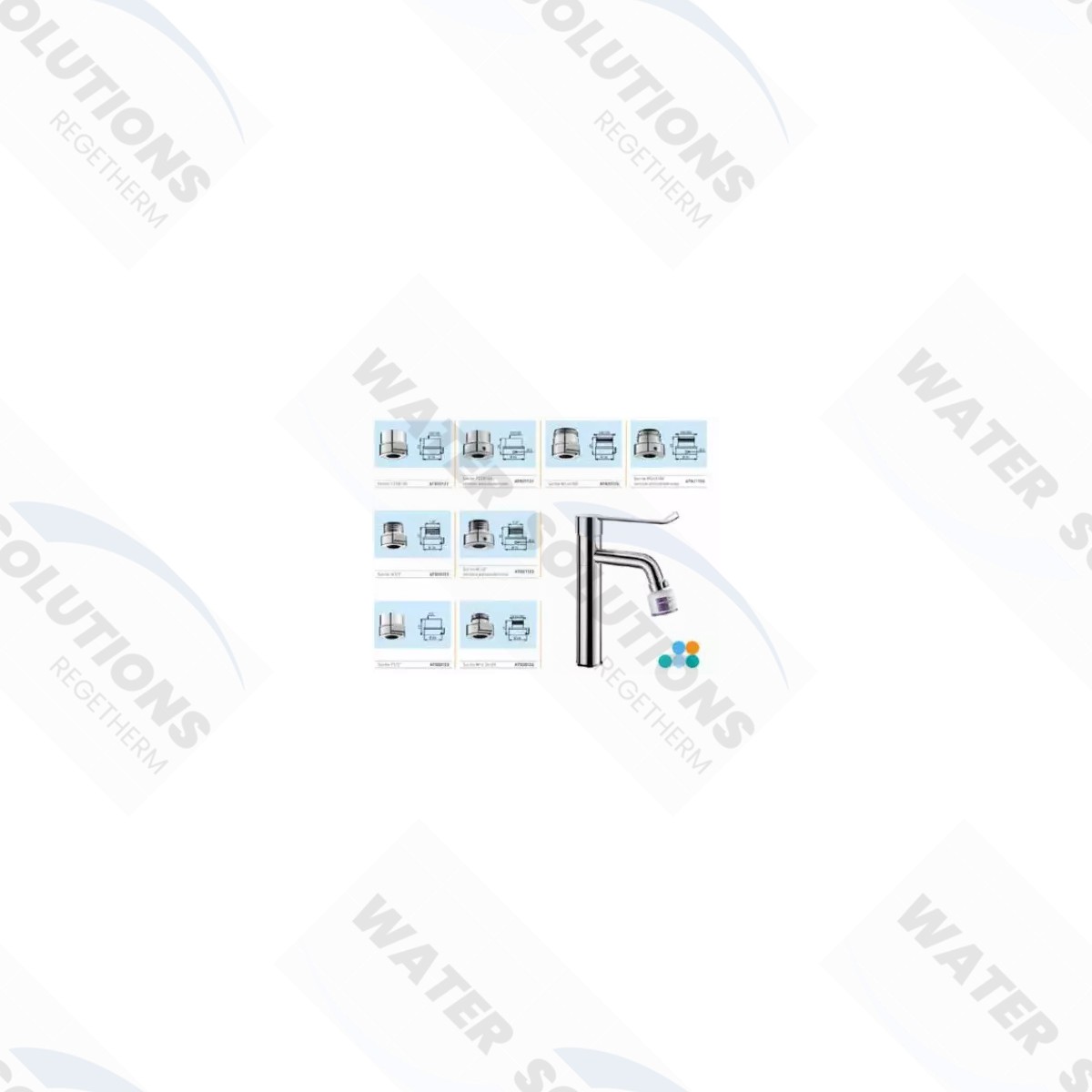 Filtre légionelle pour robinet à jet droit - 3 mois