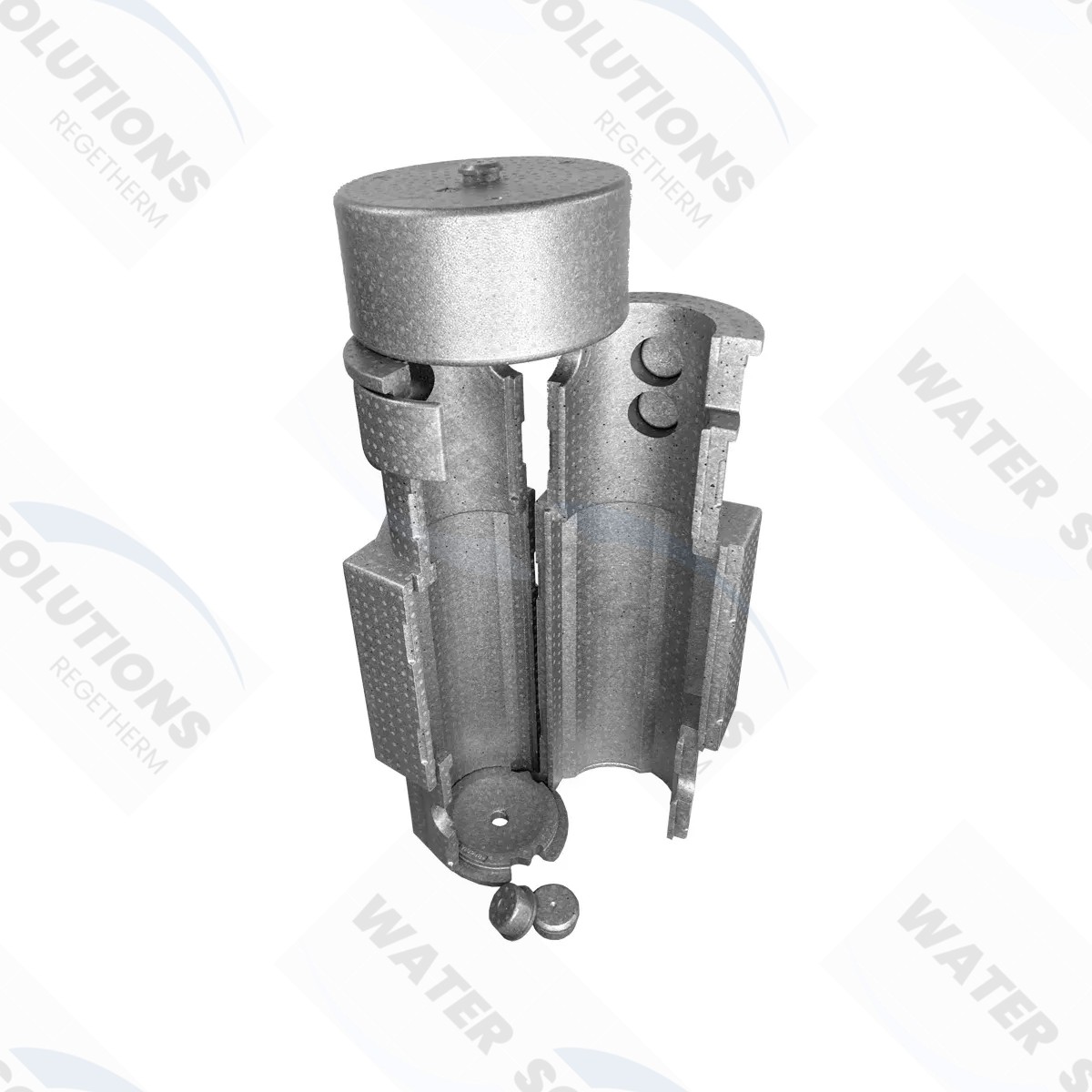 Jaquette rigide désemboueur DN80 à brides