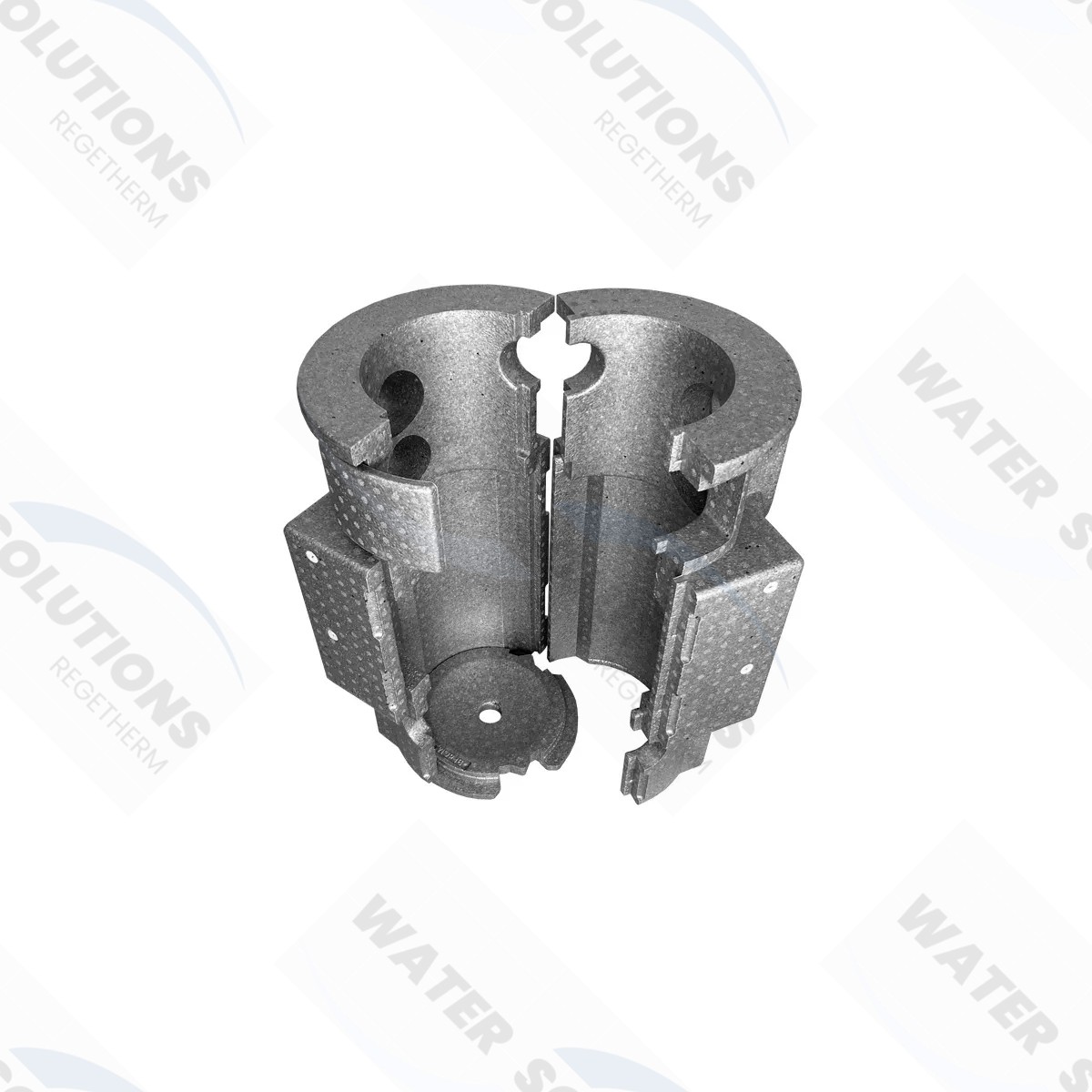 Jaquette rigide désemboueur DN80 à brides