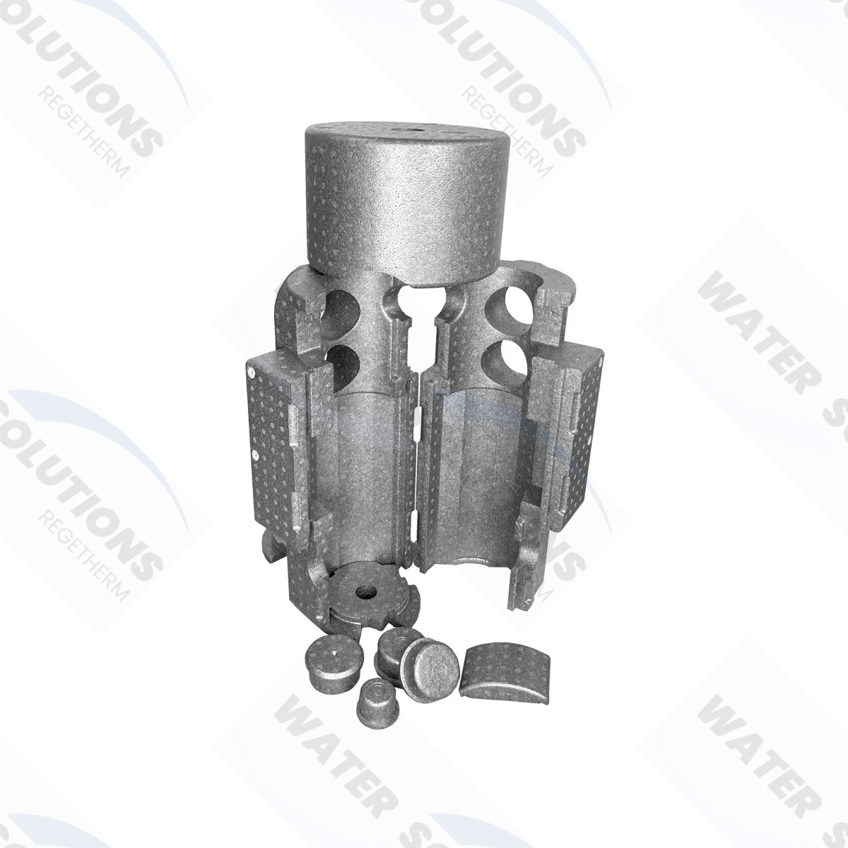 Jaquette rigide désemboueur DN80 à brides