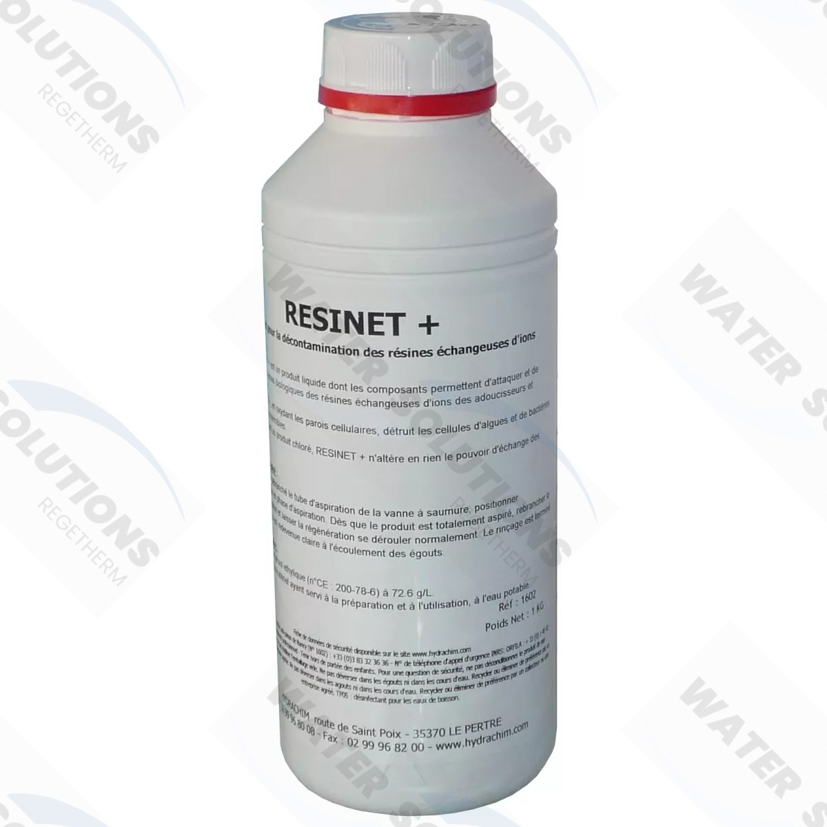 Produit de désinfection adoucisseur - RESINET 1 Litre