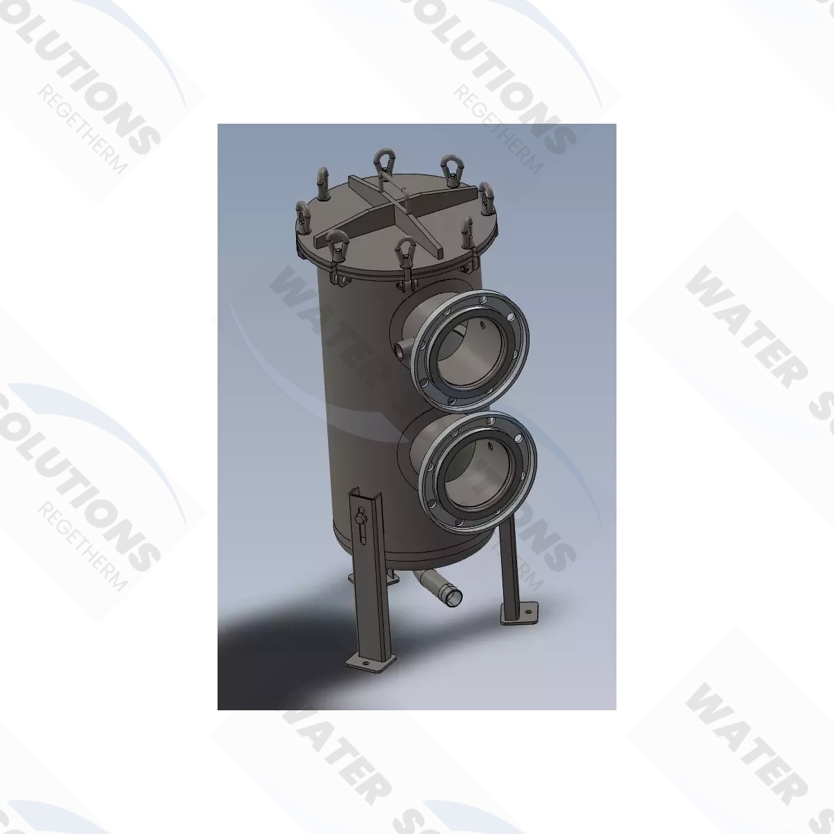 Désemboueur à passage intégral DN300 + isolant rigide