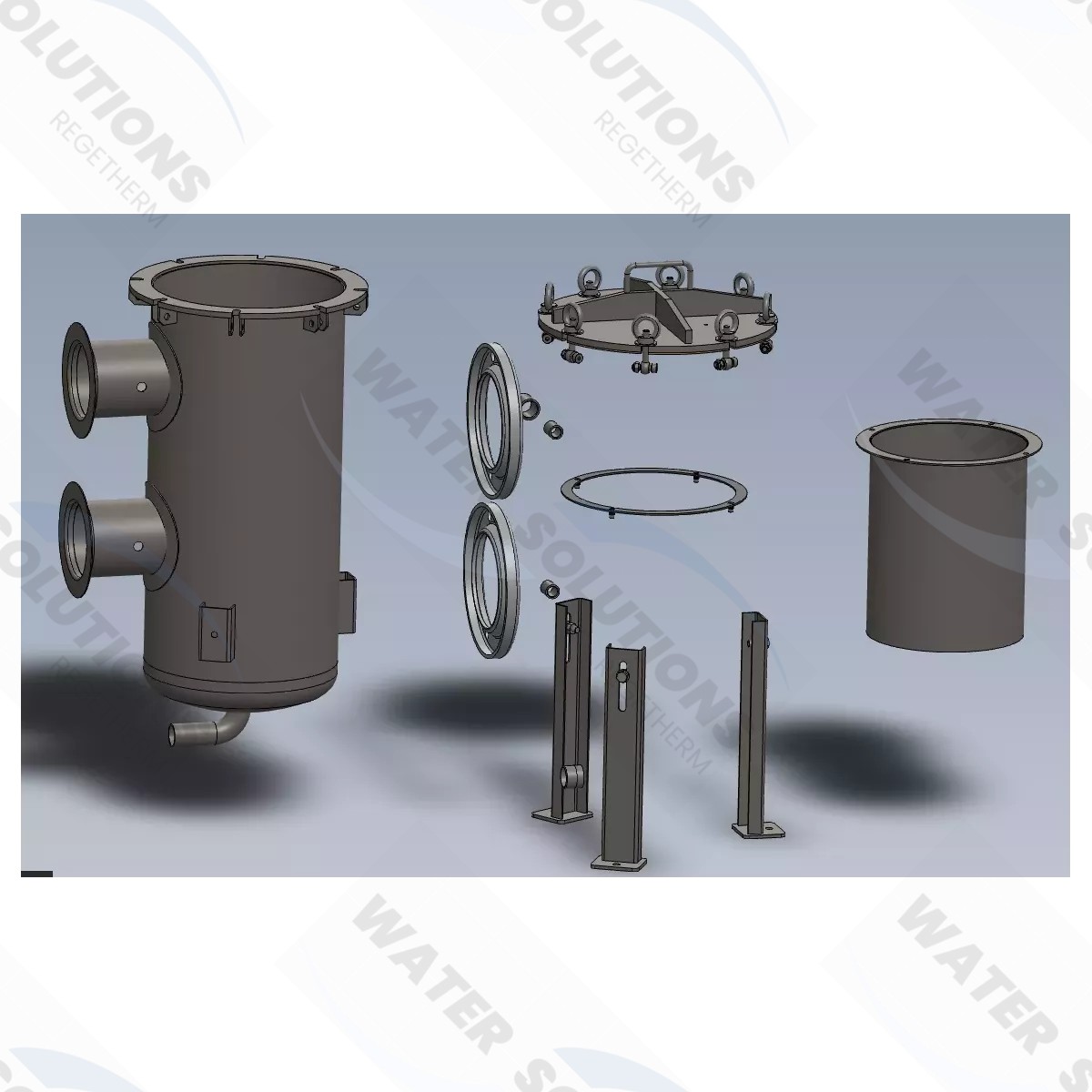 Désemboueur à passage intégral DN100 + isolant rigide